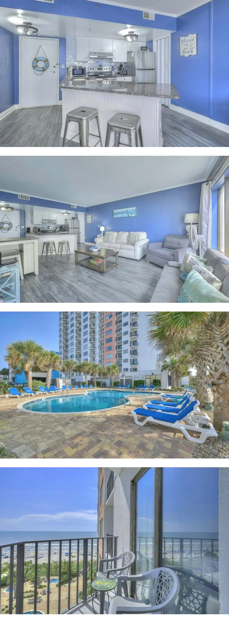 Palace Resort 410- Ocean view 1BR/1BA- P...