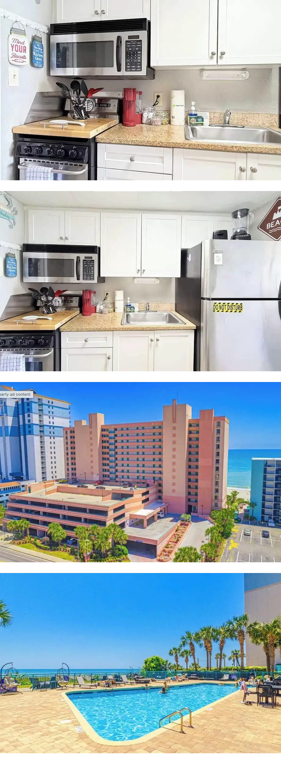 Coastal Oceanfront 1bd +pool and hot tub