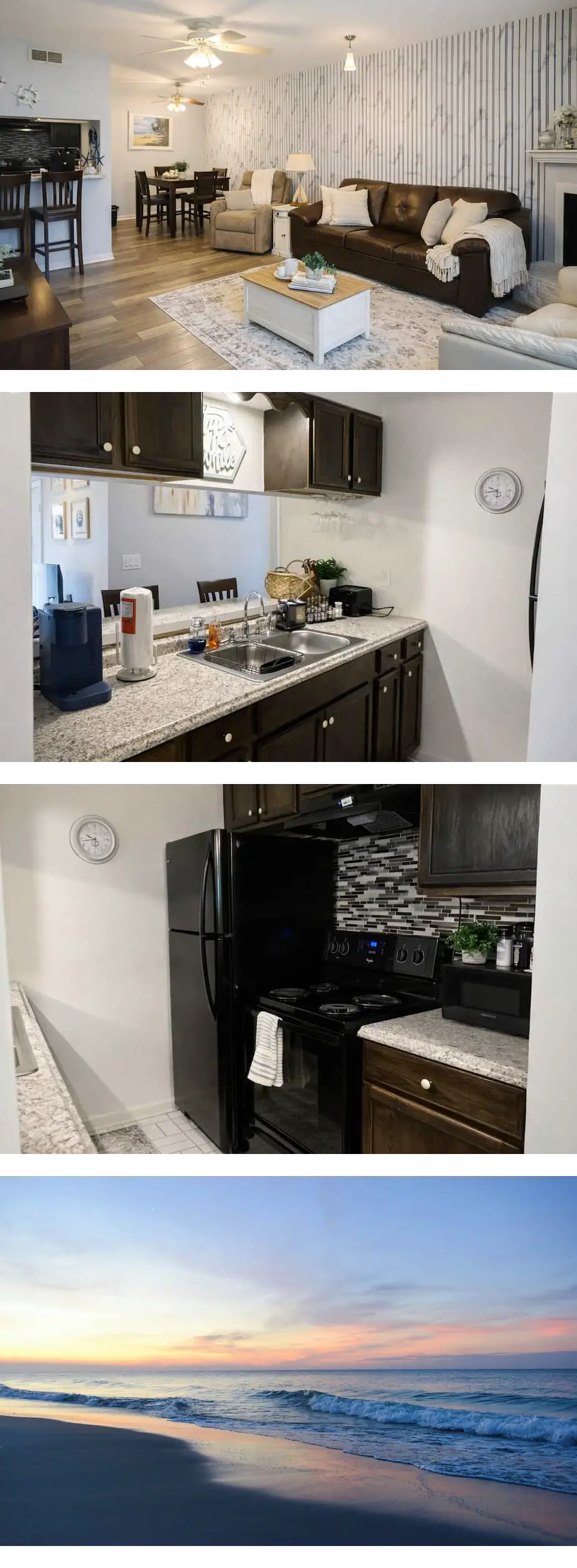 Beach Geteaway-1BR-Sleeps 4-Walk to ocea...