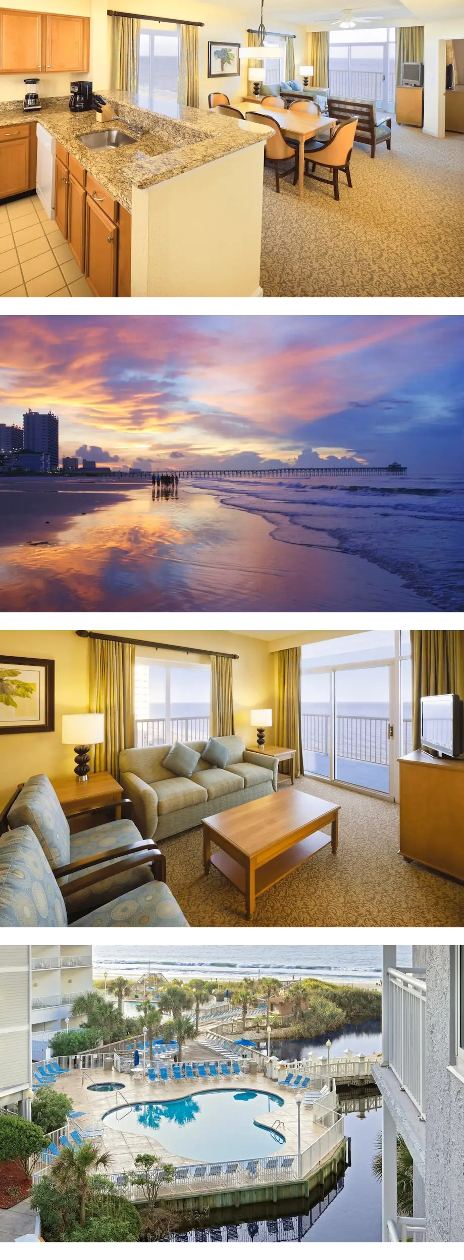 Oceanfront Resort 2BR · 2 Lazy Rivers